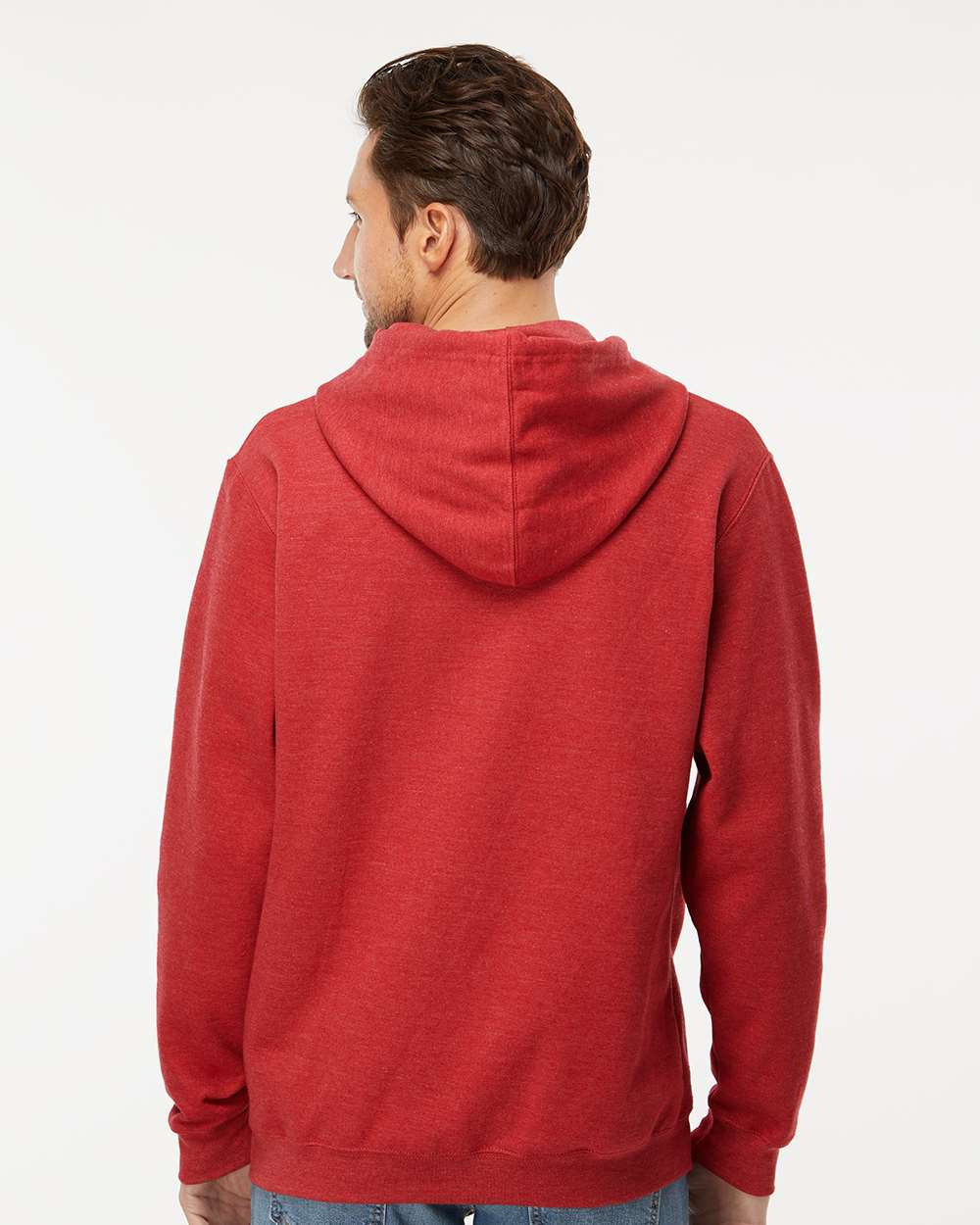 M&O 3320 Unisex Pullover Hoodie | Heather Red